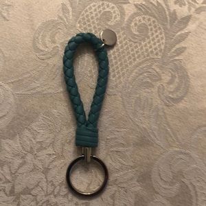 Bottega Veneta Intrecciato Leather Loop Keychain